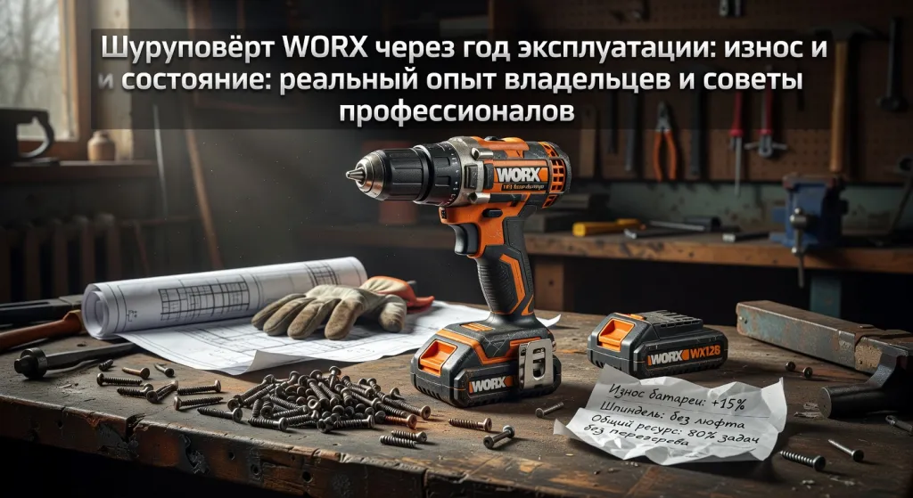 Шуруповёрт WORX через год эксплуатации: износ и состояние: реальный опыт владельцев и советы профессионалов