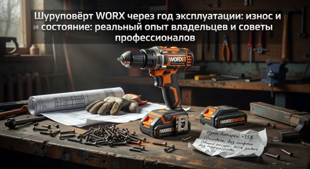Шуруповёрт WORX через год эксплуатации: износ и состояние: реальный опыт владельцев и советы профессионалов